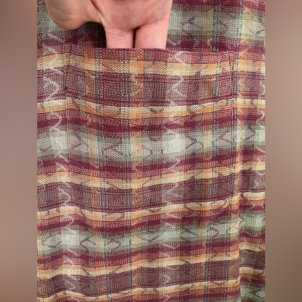 The Territory Ahead Shirt Mens 2XL Multi Color Plaid Textured Button Front - Picture 2 of 6